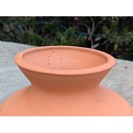 Large Olla Watering Pot with Lid - 1.25 Gallon Ollas for Garden Irrigation