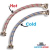 Short Washing Machine Hoses (1FT) - OCT Connect for Easy