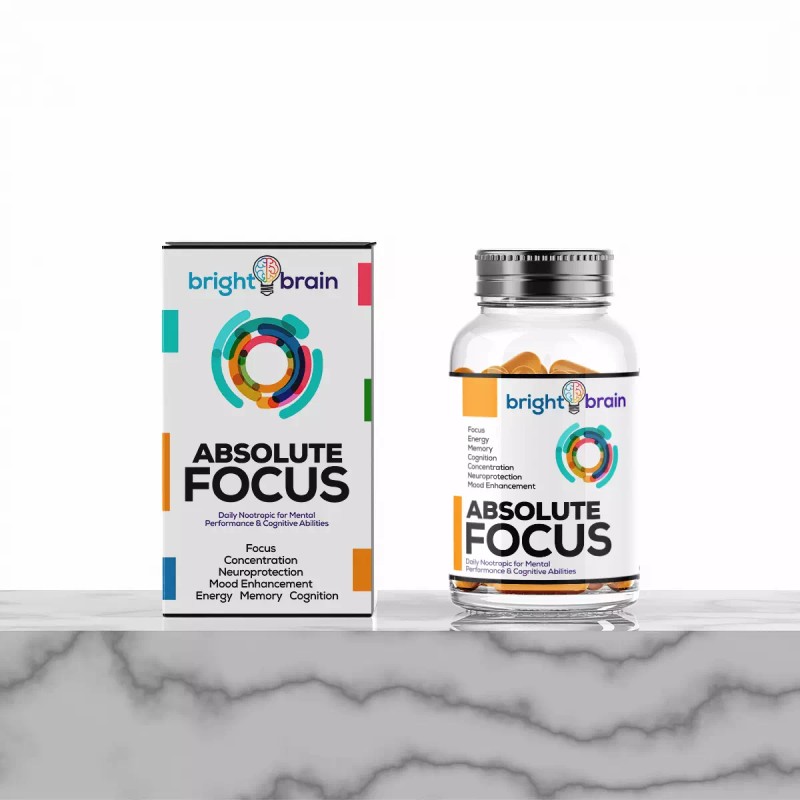 Suplemento de enfoque absoluto Bright Brain - #1 nootrópico para