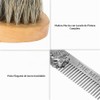 Kit de cuidado de barba, juego de cepillos de barba,