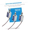 BUGUUYO Solenoid Mini 3pcs Push Pull Electromagnet Metal Frame Mini