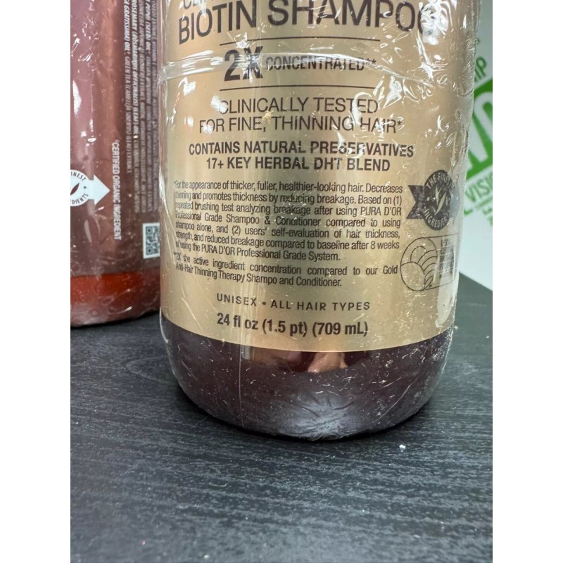 PURA D'OR Dor Clinically Formulated Biotin Set 2X Concentrated Anti