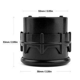 Keenso 12V 52mm Medidor de Presión de Aceite,Pantalla LED con Sensor, 0-100psi para la Mayoría de los Automóviles