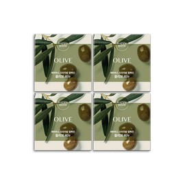 Happy Bath 해피바스 올리브 에센스 비누 90g x4개 Happy Bath Olive Essence Soap 90g x4 pcs