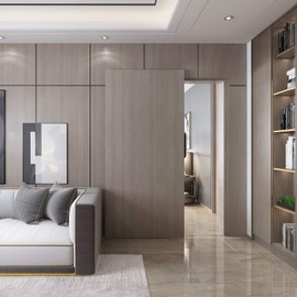 39 in. Soft Close and Open Interior Hidden Track System Sliding Barn Door Hardware Set