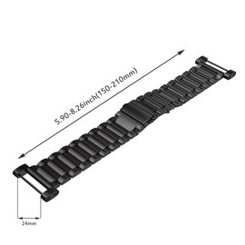 Suunto Core Band, Suunto Core Replacement Band, Metal, Premium Stainless Steel Band, Adjustable, Business Style, Suunto Core Replacement Band (Black)