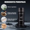Polvo De Fibra Capilar Negro Cubre Raíz De Cabello Calvicie