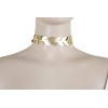 Fashion Jewelry Women Fashion Jewelry Choker Necklace Gold Faux Leather