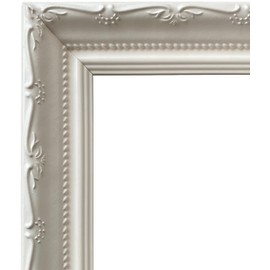 West Frames Camilla French Ornate Vintage Farmhouse Wood Wall Picture Frame 2" Wide (8" x 10" Frame with Plexiglass & Backing Board, White)