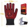 QUWIN BBQ Gloves, BBQ Accessories 1472℉ Extreme Heat Resistant, Grilling