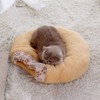 Hooded Cat Bed Thick Soft Comfortable Self Warming Cat Sleeping