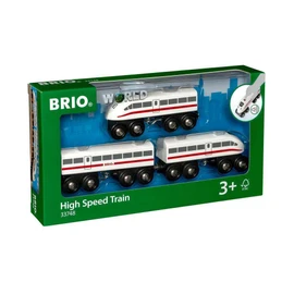 BRIO 33748 Wooden Rail, Educational Toy, High Speed Train with Sound, For Ages 3 and Up, Birthday, Christmas, Present, Indoor Play, Boys and Girls