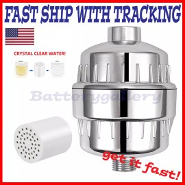 BatteryGallery 20-Stages Shower Head Filter for Hard Water and Chlorine Removal with Filters - Shower Head Filter w/ 1 Filter