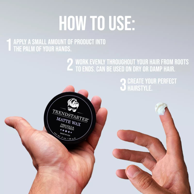 TRENDSTARTER - MATTE WAX - Firm Hold - Matte Finish