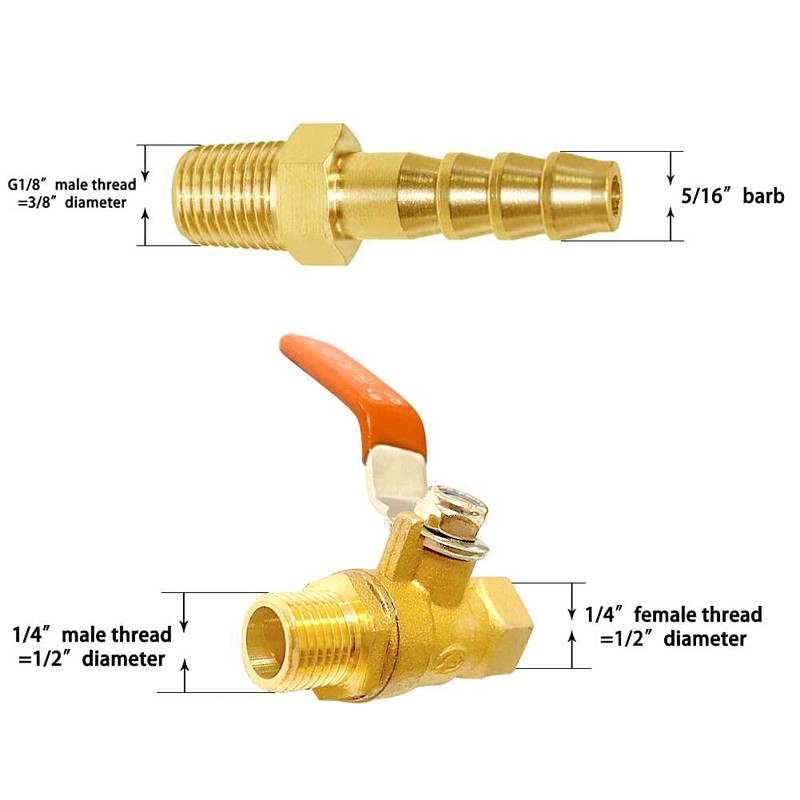 Joywayus 1/4PT Thread Adjustable Magnetic Base Coolant Oil Water Hose