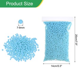 PATIKIL Foam Beads, 7-9mm Foam Balls, Mini Small Balls Polystyrene Beads for DIY Craft Supplies Wedding Party Decoration Art Homemade, Blue