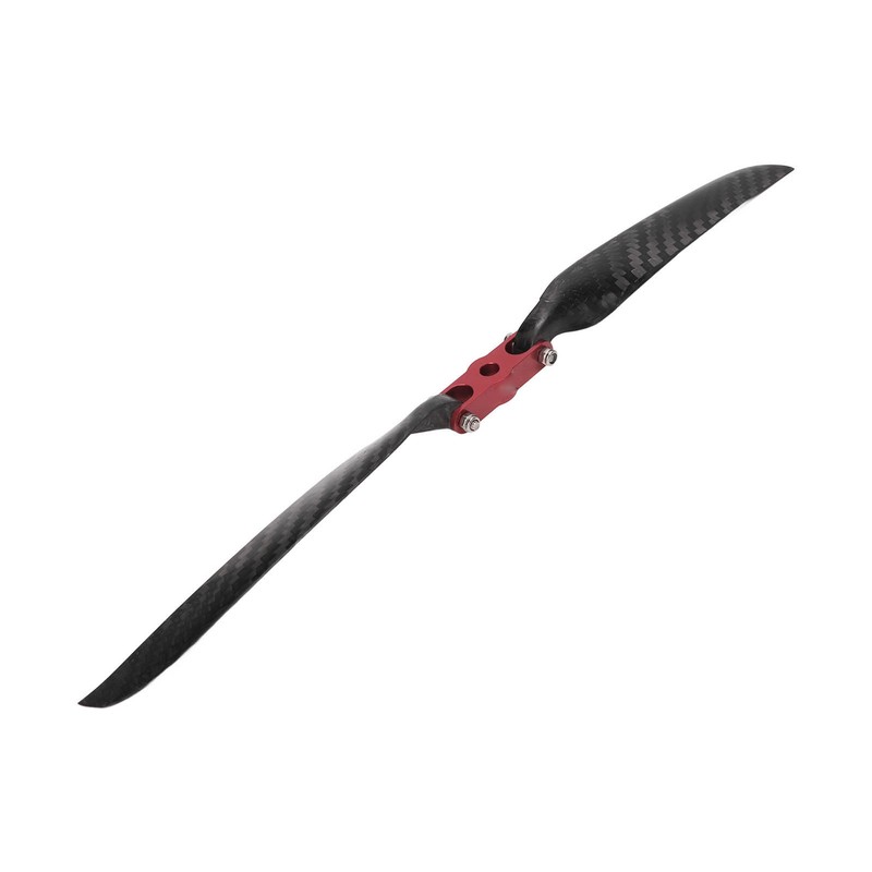 2 Blades RC Airplane Folding Propeller with Adapter Ring Carbon