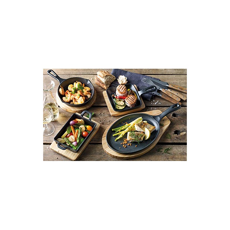Küchenprofi BBQ Serving Pan with Serving Board Made of Pine