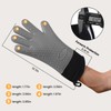 GEEKHOM BBQ Gloves Heat Resistant Oven Mitts - Silicone Grilling
