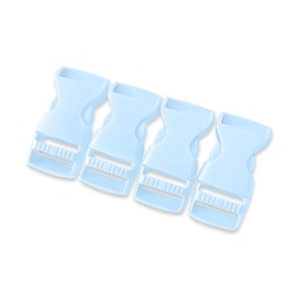 Sheriffdrink 5/8 Inch Paracord Bracelet Buckles 4 Pack, Light Blue - Quick Side Release Plastic Clasps for DIY Strap Craft Accessory, Small Pet Collars & Survival Gear