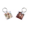 25Pcs Clear Blank Acrylic Photo Keychain Picture Frame Image Insert