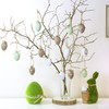 com-four® 18 x Decorative Easter Hangers - Plastic Easter Eggs