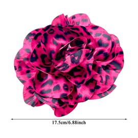 1PCS Extra Large Rose Flower Brooches,Vintage Floral Leopard Brooches Pin,Delicate Lapel Pins Brooch, for Wedding Party for Women Ladies Elegant Dress Suit Shirt Hat Accessories Jewelry Gifts Her