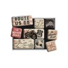 Nostalgic-Art RETRO FRIDGE MAGNETS 9 PACK ROUTE 66 BIKE MAP