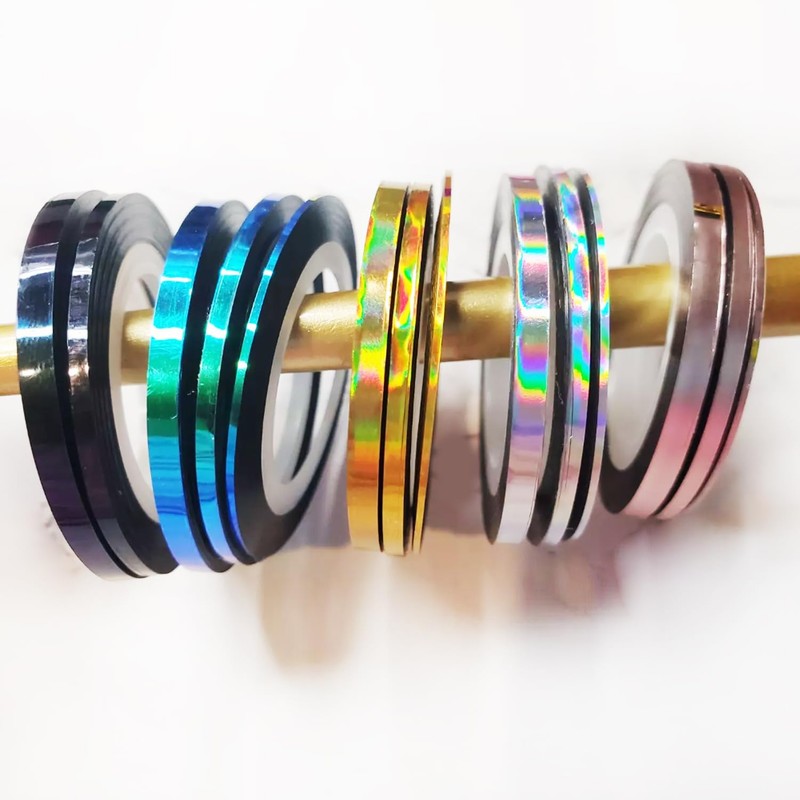Nail Art Striping Tape Lines Kit 36 pcs 1mm 2mm