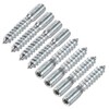 uxcell M10 Hanger Bolts Length 2"(50mm) Double Headed Bolts Self-Tapping