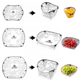 MIUPOO Collapsible Bowl Plate Cup Set, Portable Camping Tableware, Food Grade Material Free Folding Plate for Outdoor Camping Hiking Family Picnic Gatherings Business Trips.