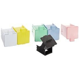 Simport EasyDip M900-12AS Acetal Slide Staining Jar with Rack, Assorted, 3" L x 2-1/2" W x 3-5/8" H