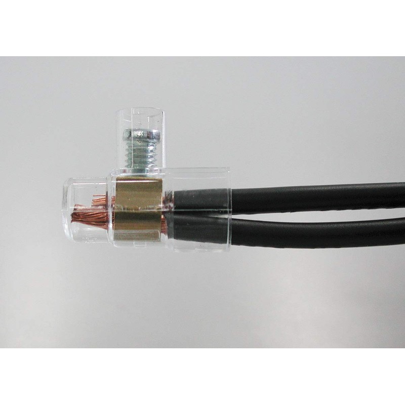 Pack of 100 Single-Pole Cap Clamps 2.5 mm² Made from