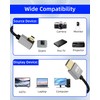 YANBORONSN 4K Micro HDMI to HDMI Spiral Cable 2.2 ft,
