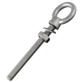 Eye Bolt with Metric Full Thread | Includes Washer and Hex Nut | Stainless Steel A4 / V4A | Eye Bolt | Eye Bolt | Eye Bolt (M10 x 100 mm, Pack of 5)
