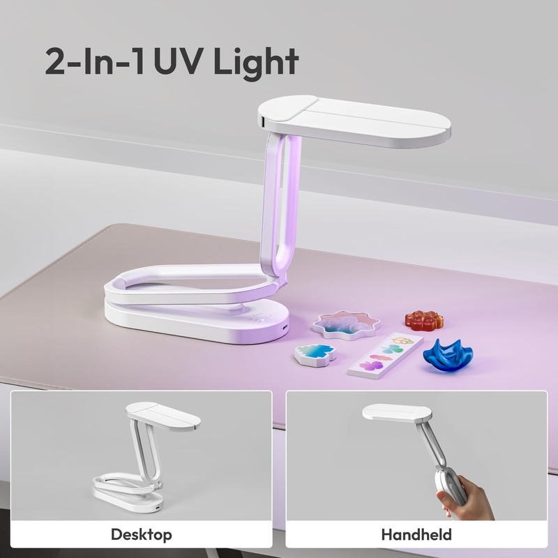 Winartton - Luz UV plegable para curado de resina