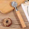 JJUNW Pasta Cutter Wheel, Ravioli Cutter Wheel with Roller, Dumpling