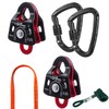 GM CLIMBING Micro Pulley System Kit Set 5:1 Mechanical Advantage