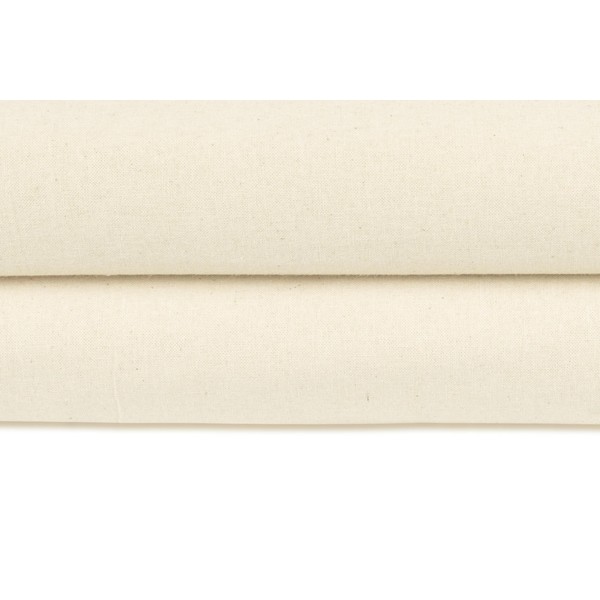 Alpha Textiles 100% Cotton Natural Calico Unbleached Craft Fabric |