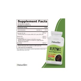 NaturalSlim Helpzymes 2-Pack Digestive Formula Capsules EX10/25