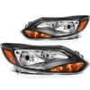 LSAILON Fit For Ford For Focus 2012-2014 Headlight Assembly Black