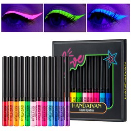 HOUSN Colorful Colorful Eyeliner Set, 12 Colors Eyeliner Pencil Gel Pencil Waterproof Anti-sweat, Fluorescent Eyeliner, Smudge-Proof Colorful Eye Pencil Women's Gift