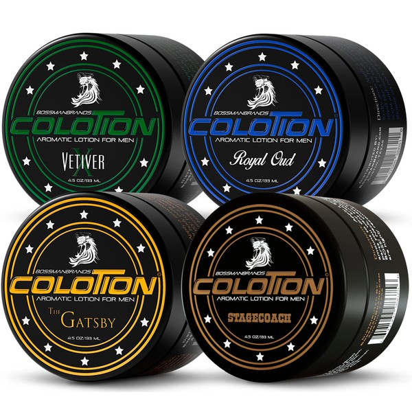 Bossman Colotion - 2 in 1 Men's Lotion and Cologne - Moisturizer and Hydrating Scented Body Lotion - Mens Scented Lotion for Daily Use (Variety Pack)