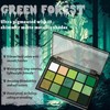 Beauty Glazed 15 Colours Green Eyeshadow Palette Shimmering Metallic Shimmer