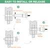 M METERXITY Push-Button Ball Locking Pin, 1/4" [6mm] Dia., 19/32