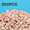 LUTER 300Pcs 15mm Half Wooden Balls Unfinished Split Wood Balls