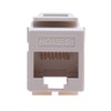Leviton Home 5e Snap-In Connector, T568A/B Wiring, 5EHOM-RT5, Light Almond