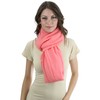ToBeInStyle Women's Jersey Infinity Scarf - Solid Coral