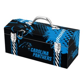 FANMATS Unisex Adult Tool Box, Carolina Panthers, 16.25 x7.75 x7.1 US