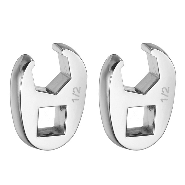 sourcing map 2pcs Drive Crowfoot Wrench 3/8" Drive 1/2" SAE